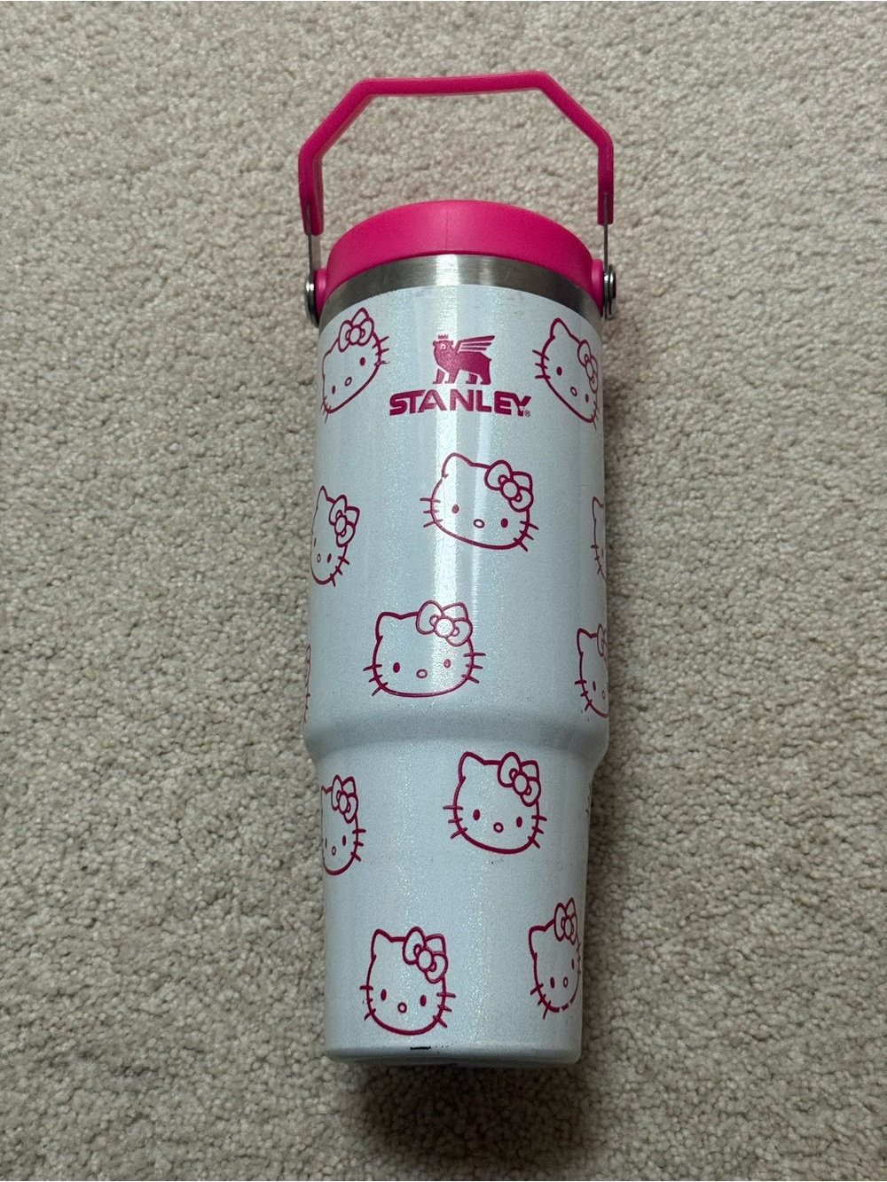 Stanley Hello Kitty Pink and White 30 oz Travel Tumbler